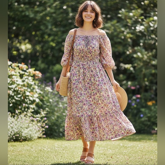 BeBop Dresses & Skirts - BeBop Long Sleeve Floral Dress - Multicolor